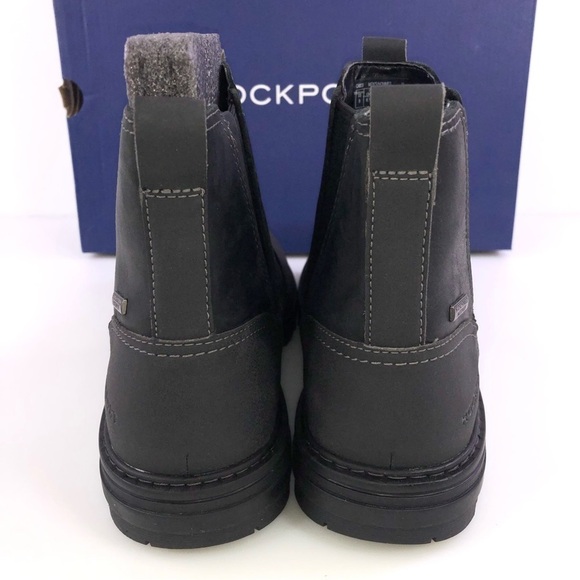 Rockport Weather or Not Chelsea Waterproof Black Leather Men\'s Boots Size 9M